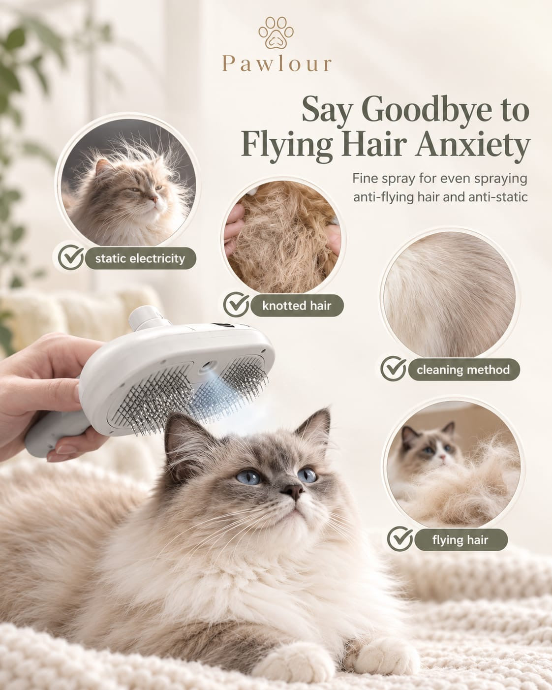 Steam Grooming Brush