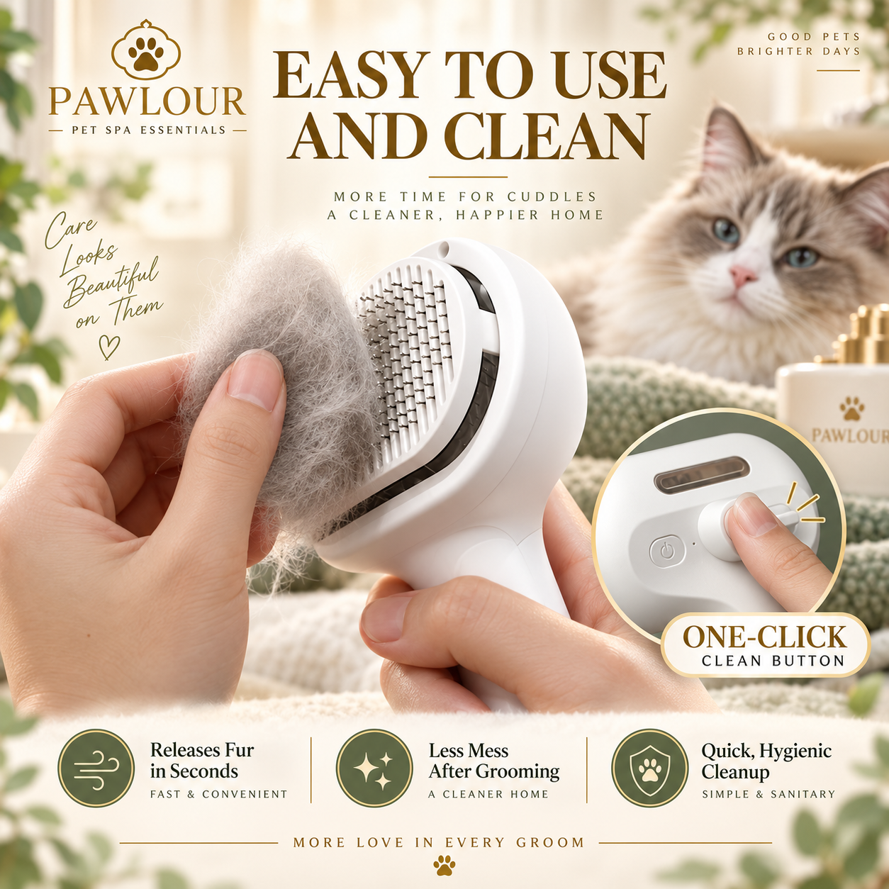 Steam Grooming Brush